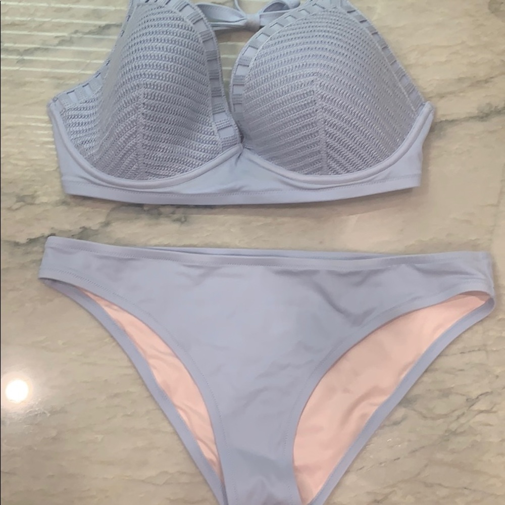 Swim suit size 38DD and Large Bottoms